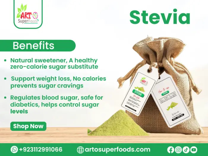 Stevia crushed leaves