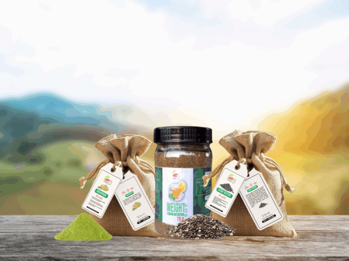 200gm Moringa + 200gm Chia seeds + 200gm Weight Loss Drink